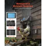 VEVOR Automatic Chicken Coop Door, DC & Battery Powered Chicken Door with LCD Display, Light Sensor, Timer & Manual Setting, Ant