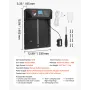 Automatic Chicken Coop Door, DC & Battery Powered Chicken Door with LCD Display, Light Sensor, Timer & Manual Setting, Anti-Pinc