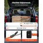Cargo Bar, Ratcheting Cargo Bar Adjustable from 1016mm to 1854mm, Heavy-duty Steel Cargos Stabilizer with Non-Slip Foot Pads, Te