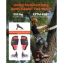 VEVOR Tree Climbing Spikes Set, Height-Adjustable Tree Climbing Gear with Straps & Spike Protectors, 159 kg Load Capacity, Durab