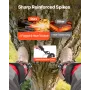 VEVOR Tree Climbing Spikes Set, Height-Adjustable Tree Climbing Gear with Straps & Spike Protectors, 159 kg Load Capacity, Durab