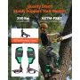 VEVOR Tree Climbing Spikes Set, Height-Adjustable Tree Climbing Gear with Straps & Spike Protectors, 159 kg Load Capacity, Heavy