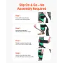 Tree Climbing Spikes Set, Height-Adjustable Tree Climbing Gear with Straps & Spike Protectors, 159 kg Load Capacity, Heavy Duty 
