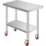 Rustfrit stål Catering Arbejd Tabel 30x18 tommer kommercielt