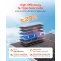 2 STK 100 W bifacial solpaneler, 23 % højeffektiv N-type