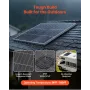 2PCS 100W Bifacial Solar Panels, 23% High-Efficiency N-Type Monocrystalline PV Module with MC4 Output & Aluminum Frame, IP67 Wat