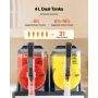 Slushie Machine, 4L/135oz x 2 Tank Slushy Machine for Home, No Ice Needed Frozen Drink Maker, Margarita Maker with Self-Cleaning