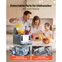 Slushie Machine, 4L/135oz x 2 Tank Slushy Machine for Home, No Ice Needed Frozen Drink Maker, Margarita Maker with Self-Cleaning