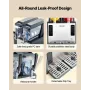 Slushie Machine, 4L/135oz x 2 Tank Slushy Machine for Home, No Ice Needed Frozen Drink Maker, Margarita Maker with Self-Cleaning