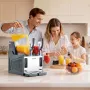 Slushie Machine, 4L/135oz x 2 Tank Slushy Machine for Home, No Ice Needed Frozen Drink Maker, Margarita Maker with Self-Cleaning