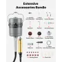 Flex Shaft Grinder, 780W 25000RPM Electric Flex Shaft Rotary Tool, Foot-Pedal Control Hanging Carver Grinder with 112PCS Accesso