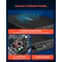 Car Audio Amplifier, 4-Channel Bridgeable Car Amplifier, Multichannel Class AB Stereo Amp, Max. 4 x 200W at 4 Ohms / 4 x 400W at