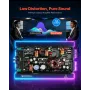 Car Audio Amplifier, 4-Channel Bridgeable Car Amplifier, Multichannel Class D Stereo Amp, Max. 4 x 500W at 4 Ohms / 4 x 1000W at
