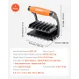 Plywood Carrier, 90.7 kg Single Clamp Capacity, 2 Pack Adjustable Drywall Carrying Tool for 0-25.4 mm Thickness Boards, Plywood 