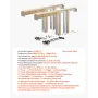 VEVOR Pocket Door Frame Kit, til 1219-1829 mm bred 2032 mm høj dør, Pocket Door Kit med to-vejs blød lukkemekanisme, Slide Smo