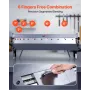Box and Pan Brake, 910 mm/36 inch Sheet Metal Bending Brake,16-Gauge Mild Steel Capacity, 0-135 Degree Adjustable, Metal Bender 