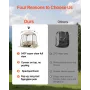 Pop up Sports Tent, 1.6x1.6 m Clear Bubble Tent for 2-4 Persons, Waterproof Outdoor Pod with Floor Mat & Top Cover, Garden Igloo