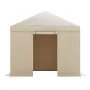 VEVOR Winter Gazebo Cover Fits 3.05 x 3.05 m Hardtop Gazebos, All-Weather Gazebo Cover with Sidewalls & Windows, High-Density PE