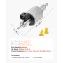 VEVOR Dieselvarmer Brændstofpumpe, 12/24V DC Billuftvarmer Diesel Brændstofdoseringspumpe, 22 til 32ML Air Diesel