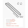 Exhaust Hose, 1980mm Stainless Steel Exhausts Hose, Diesel Heater Flexible Exhaust Pipe with 2 Hose Clamps, Exhausts Hoses Kit D
