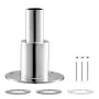 Thru Hull Exhaust Skin Fitting, 24mm Diesel Heater Exhaust Skin Fitting, Straight Thru Hull Exhausts Skins Fits Kit with Screws,