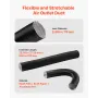 Diesel Heater Pipe Duct Vent Kit, 75mm Heater Pipe Warm Air Outlet Vent Set with Y-Shaped Connector & Air Duct Clamps, Parking H