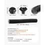 Diesel Heater Pipe Duct Vent Kit, 75mm Heater Pipe Warm Air Outlet Vent Set with Y-Shaped Connector & Air Duct Clamps, Parking H