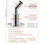 Thru Hull Exhaust Skin Fitting, 24mm Diesel Heater Exhaust Skin Fitting, Elbow Hull Exhausts Pipe Socket Replacement with Screw,