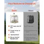 Pop up Sports Tent, 1.27x1.27 m Clear Bubble Tent for 1 Person, Waterproof Outdoor Pod with Floor Mat & Top Cover, Garden Igloo 