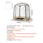 Pop up Sports Tent, 1.27x1.27 m Clear Bubble Tent for 1 Person, Waterproof Outdoor Pod with Floor Mat & Top Cover, Garden Igloo 