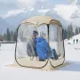 Pop up-sportstelt, 1,27x1,27 m klart bobletelt til 1 person
