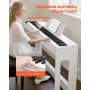 VEVOR Weighted Digital Piano, 88 Keys Fully Weighted, Electric Piano Keyboard with Furniture Stand, Power Adapter, Triple Pedal,