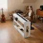 Weighted Digital Piano, 88 Keys Fully Weighted, Electric Piano Keyboard with Furniture Stand, Power Adapter, Triple Pedal, Recor