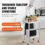Rustfrit stål Catering Arbejd Tabel 24x18 tommer kommercielt
