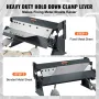 Box and Pan Brake, 24-Inch, 0-130 Degrees Sheet Metal Bending Brake, Portable Metal Bender with 20 Gauge Low Carbon Steel 14 Gau