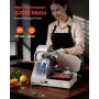 Commercial Meat Slicer, 320W Electric Deli Slicer Machine with 250 mm Sharp Blade, Meat-Slicer with 450 RPM Slicing Speed, 0-10 
