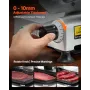 Commercial Meat Slicer, 320W Electric Deli Slicer Machine with 250 mm Sharp Blade, Meat-Slicer with 450 RPM Slicing Speed, 0-10 