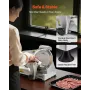 Commercial Meat Slicer, 320W Electric Deli Slicer Machine with 250 mm Sharp Blade, Meat-Slicer with 450 RPM Slicing Speed, 0-10 