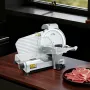 Commercial Meat Slicer, 320W Electric Deli Slicer Machine with 250 mm Sharp Blade, Meat-Slicer with 450 RPM Slicing Speed, 0-10 
