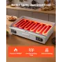 Commercial Electric Griddle, 725 x 400 mm, 4400W, 50-300°C Adjustable Temp Control, Stainless Steel Countertop Full Flat Top Gri
