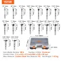 Forstner Bit Set, 16 Pcs Forstner Drill Bits Set, 6.4mm to 41.3mm, Carbon Steel, with Universal Round Shank, Forstner Drill Bit 