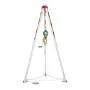 VEVOR Confined Space Tripod Kit, Heavy Duty Rescue Tripod Lifting Hoist 544 kg Winch, 1.25 m Adjustable Legs, 19.8 m Cable Porta