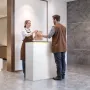 reception, 127,5 cm rektangulært frontbord, moderne