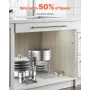 Chafing tallerkenbuffetsæt, 5 Qt 4 Pack, rustfrit stål Chafer