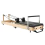 VEVOR Foldable Pilates Reformer, Wooden Pilates Workout Machine for Home Gym Studio Use, Pilates Bed with Dual Resistance- Sprin