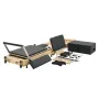 Foldable Pilates Reformer, Wooden Pilates Workout Machine for Home Gym Studio Use, Pilates Bed with Dual Resistance- Spring & Co