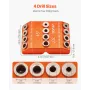 Drill Guide, 30/ 45/ 90 Degree Angle 4 Sizes Portable Precision Drilling Guide Jig, for Drilling Angled or Horizontal Holes, Alu