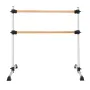 VEVOR Ballet Barre, Dobbelt bøgetræ Barre Barre til hjemmet, Fritstående Portable Ballet Stretching Dance Barre, Højdejusterbar