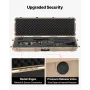 VEVOR Hard Rifle Case, Lockable Rifle Case with Pre-cut Foams, 1320 mm Gun Storage with Wheels, Heavy Duty IP67 Waterproof & Dus