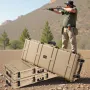 Hard Rifle Case, Lockable Rifle Case with Pre-cut Foams, 1320 mm Gun Storage with Wheels, Heavy Duty IP67 Waterproof & Dustproof